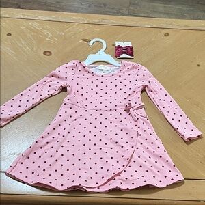 NWOT btween Pink and Red Polka Dot Kids Dress